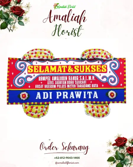 Papan Bunga Ucapan Selamat Kedewatan