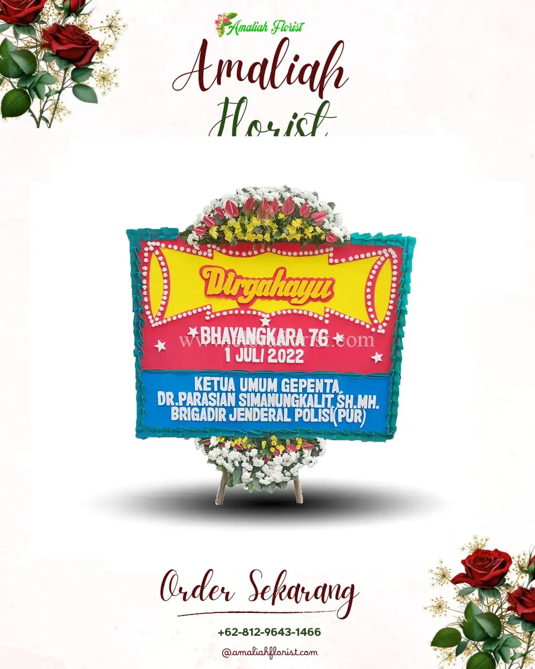 Papan Bunga HUT Ulang Tahun Kedewatan